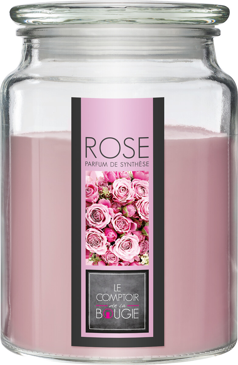 Vela En Tarro C/Tapa Aroma Rosas 510G