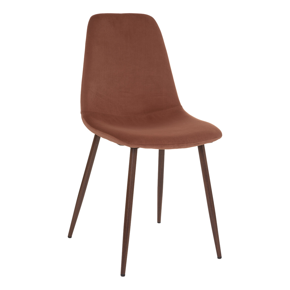 Silla Roka Terciopelo Terracota
