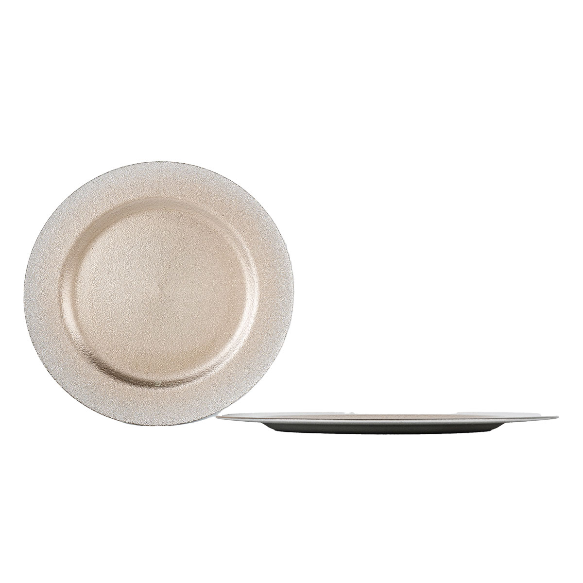 Bajoplato plateado 34cm