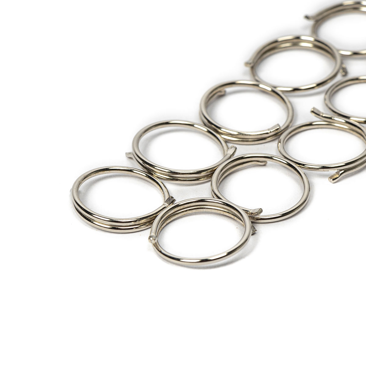 Juego De 10 Argollas Plateadas