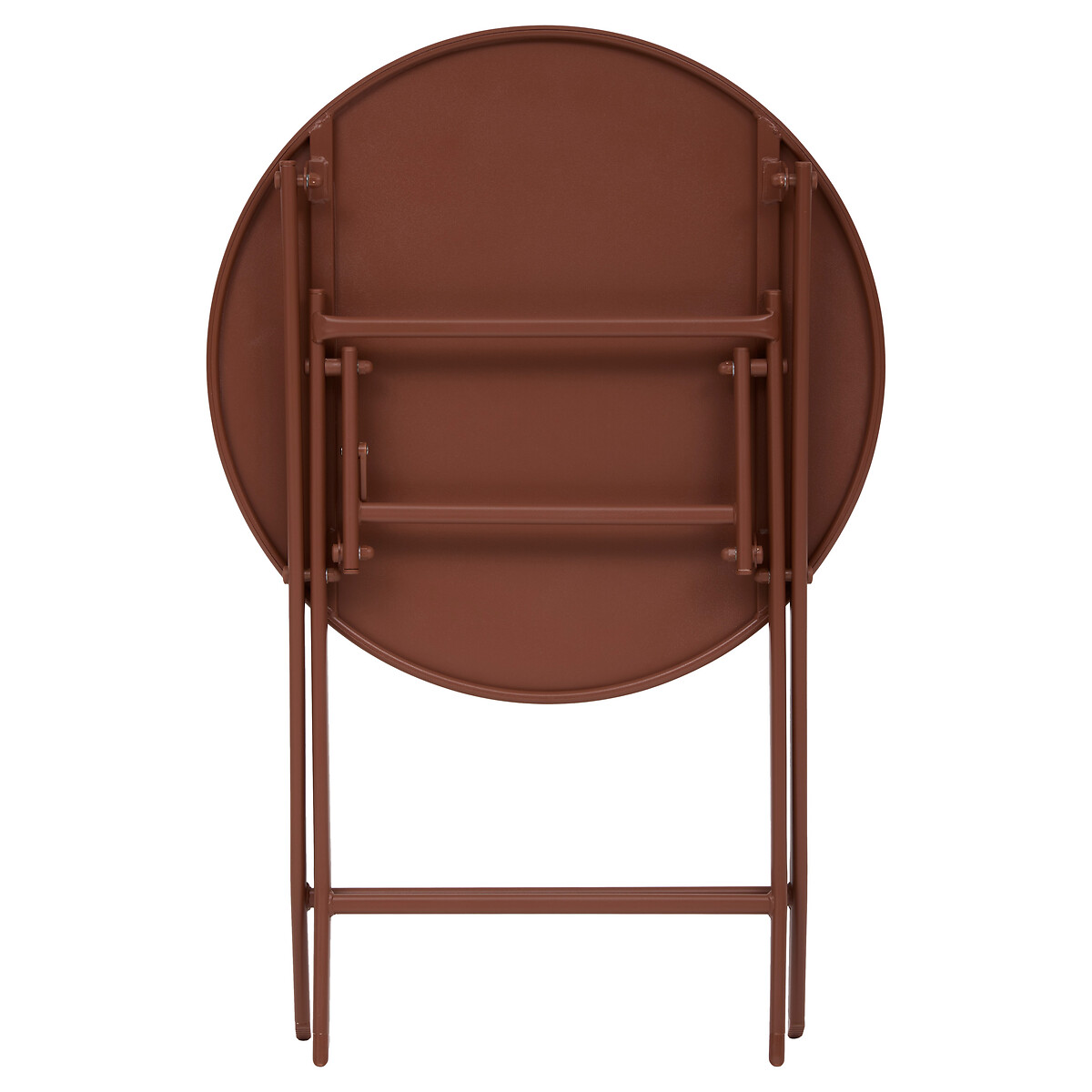 Mesa plegable GREENSBORO redonda acajou