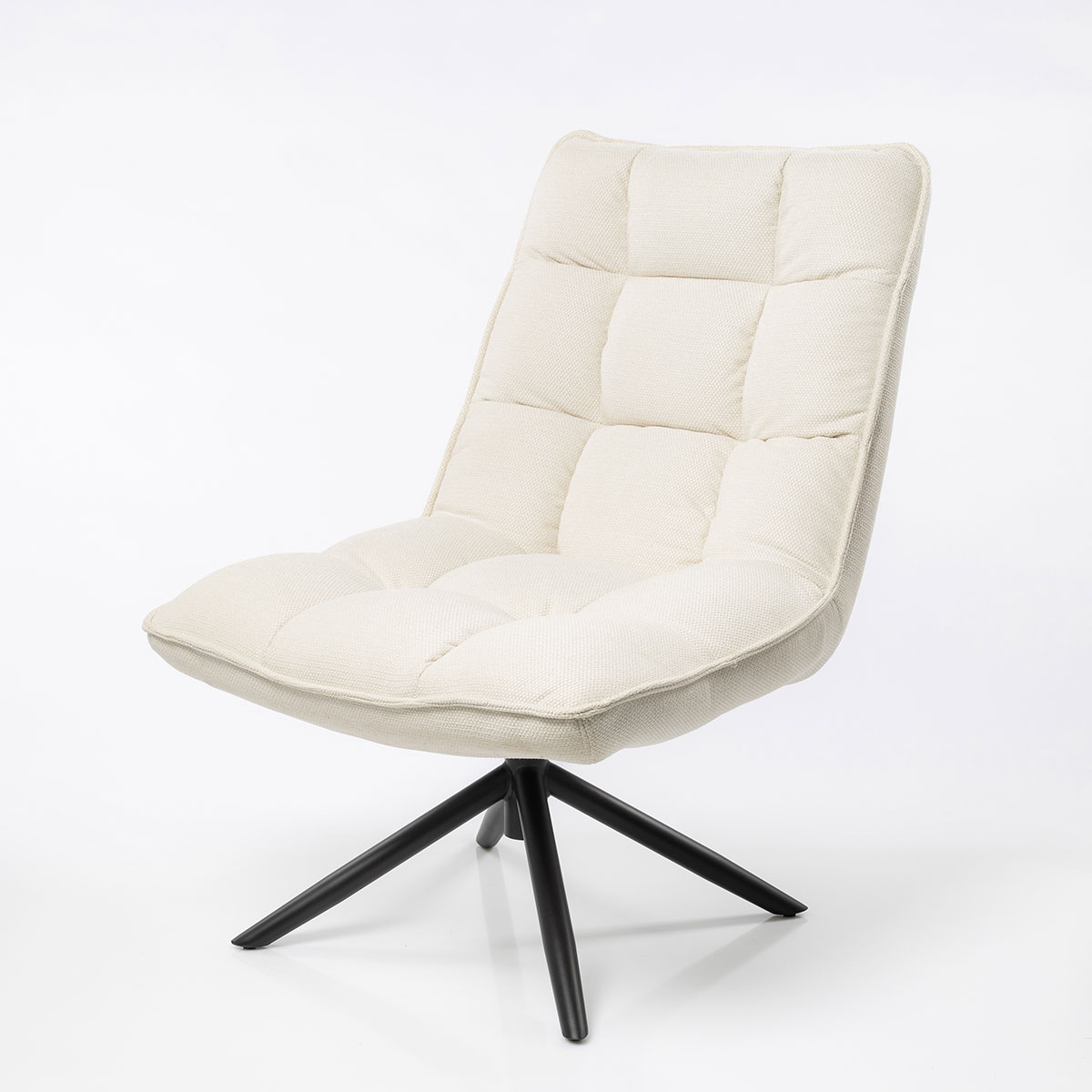 Butaca Mel Giratoria Tejido Crudo