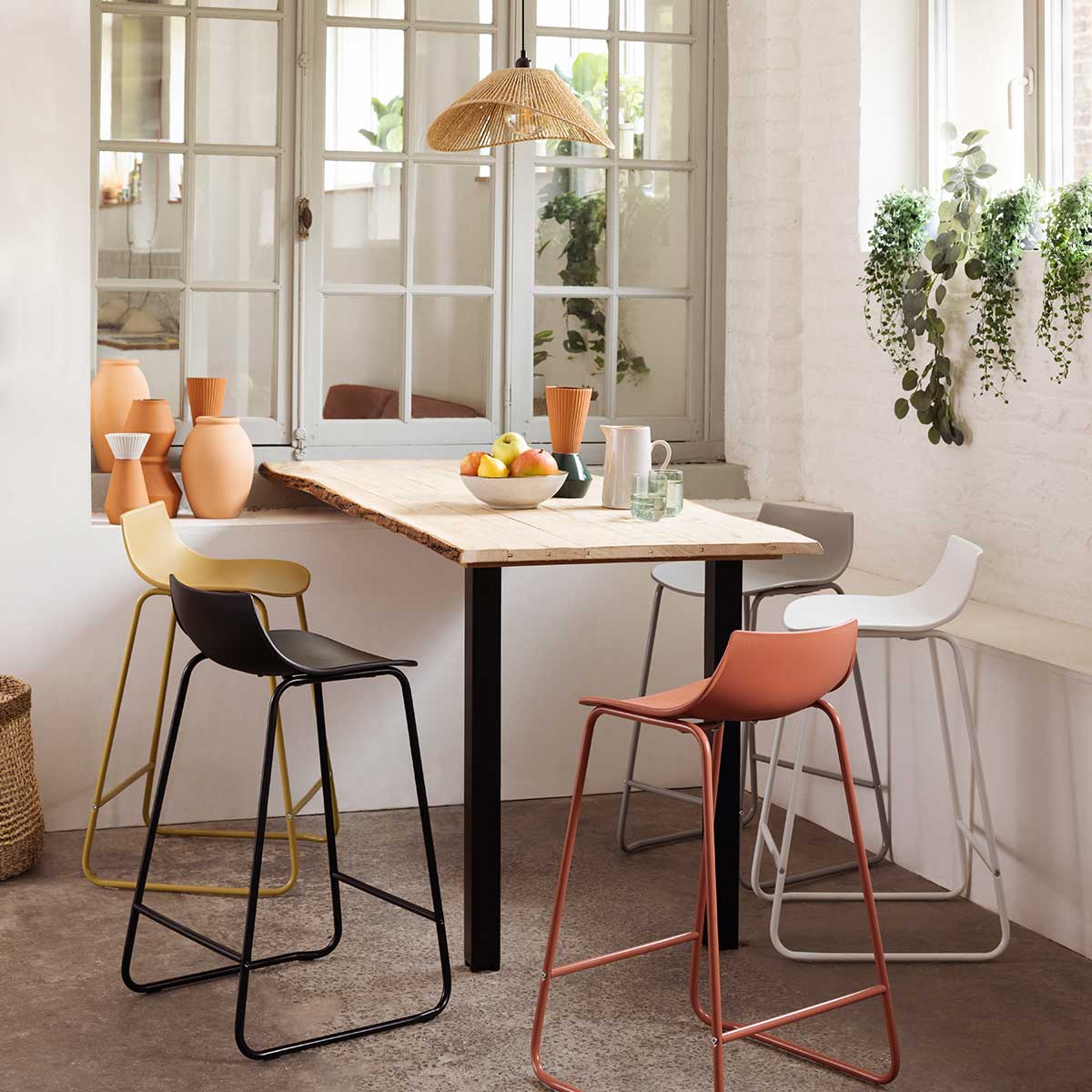 Candeeiro De Teto  Myha Bege Em Corda