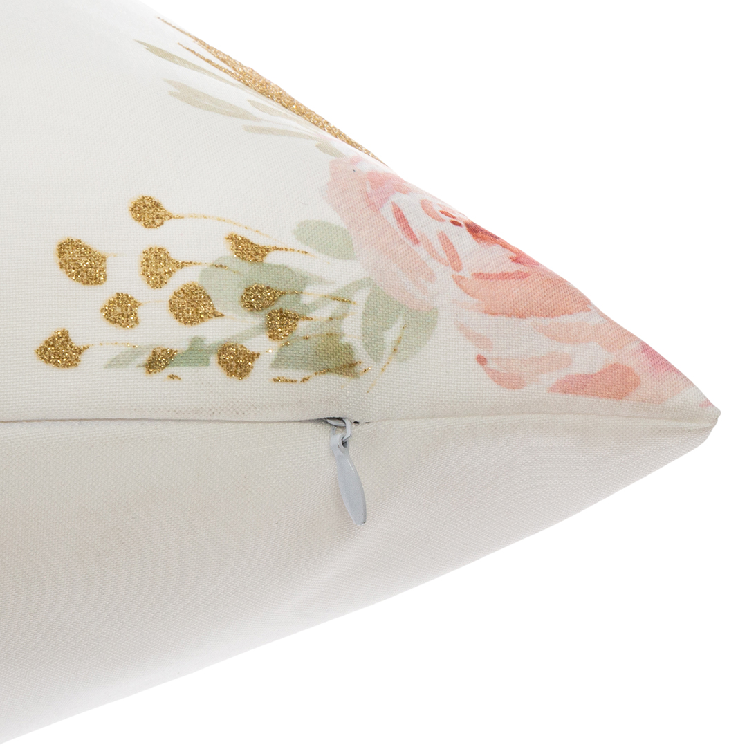 Cojín Unicornio Con Pompones 40x40Cm