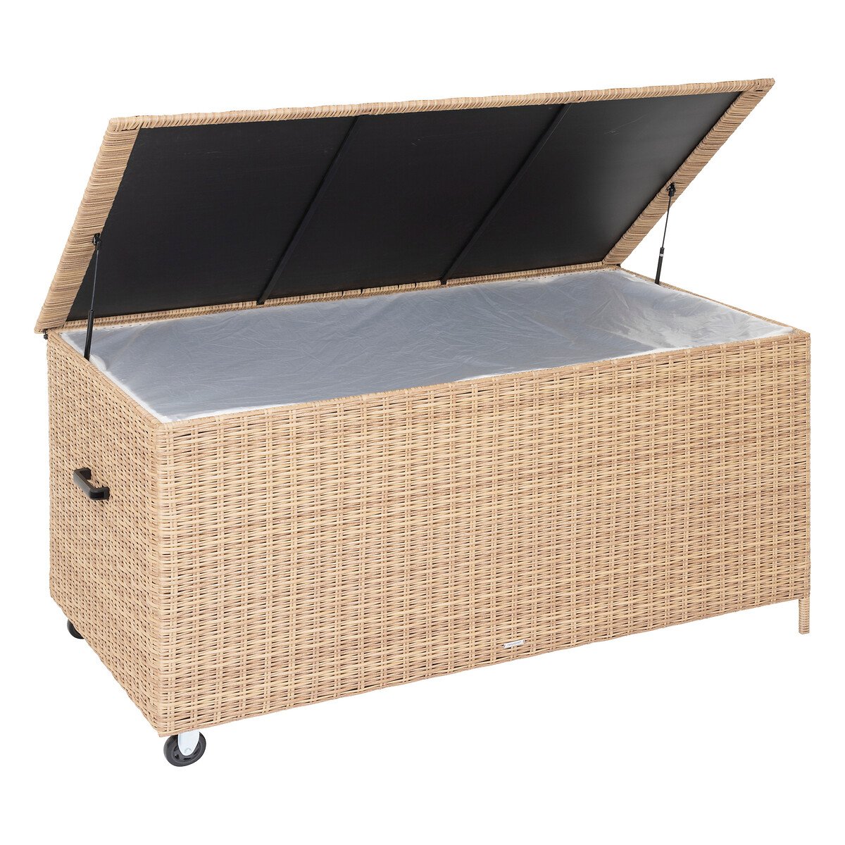 Ba&uacute; Arruma&ccedil;&atilde;o Bayana Castanho Em Rattan Sint&eacute;tico