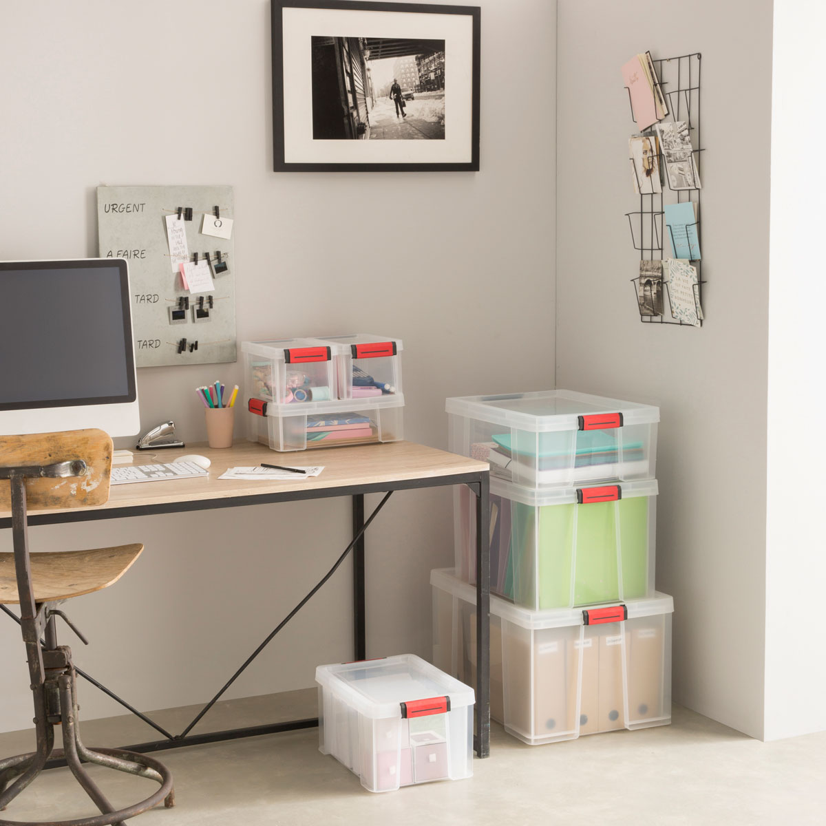 Caja de almacenaje CLIP'N STORE 45L