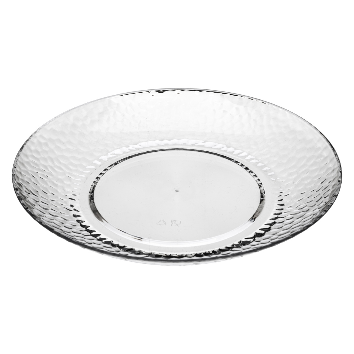 Plato De Policarbonato Martillado 27Cm