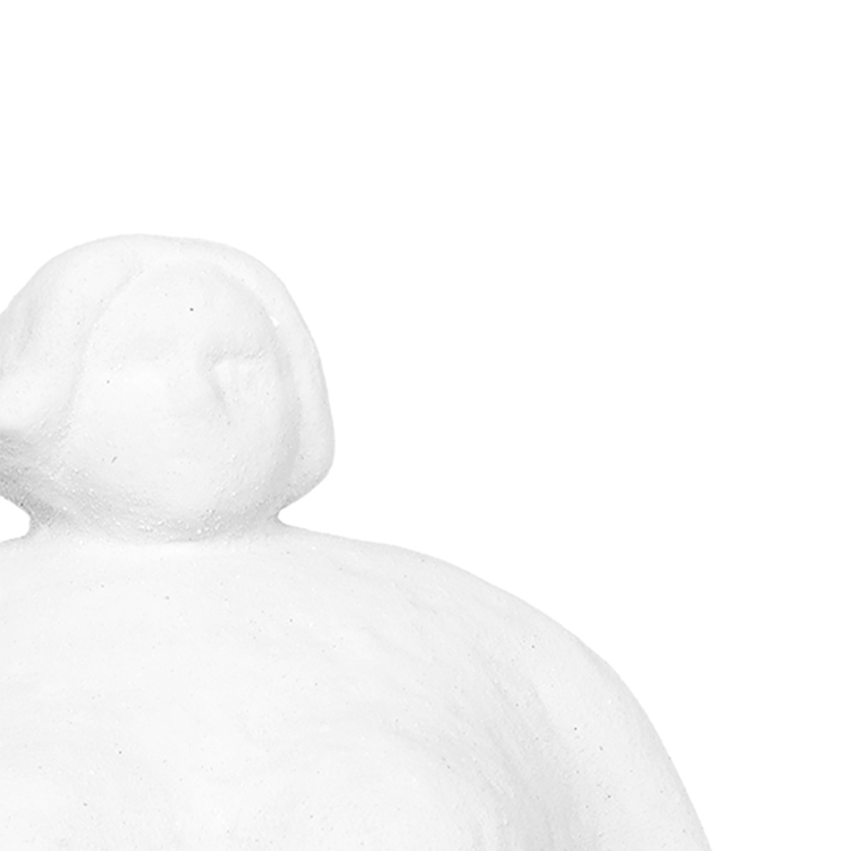 Figura de mujer de cer&aacute;mica blanca 25cm