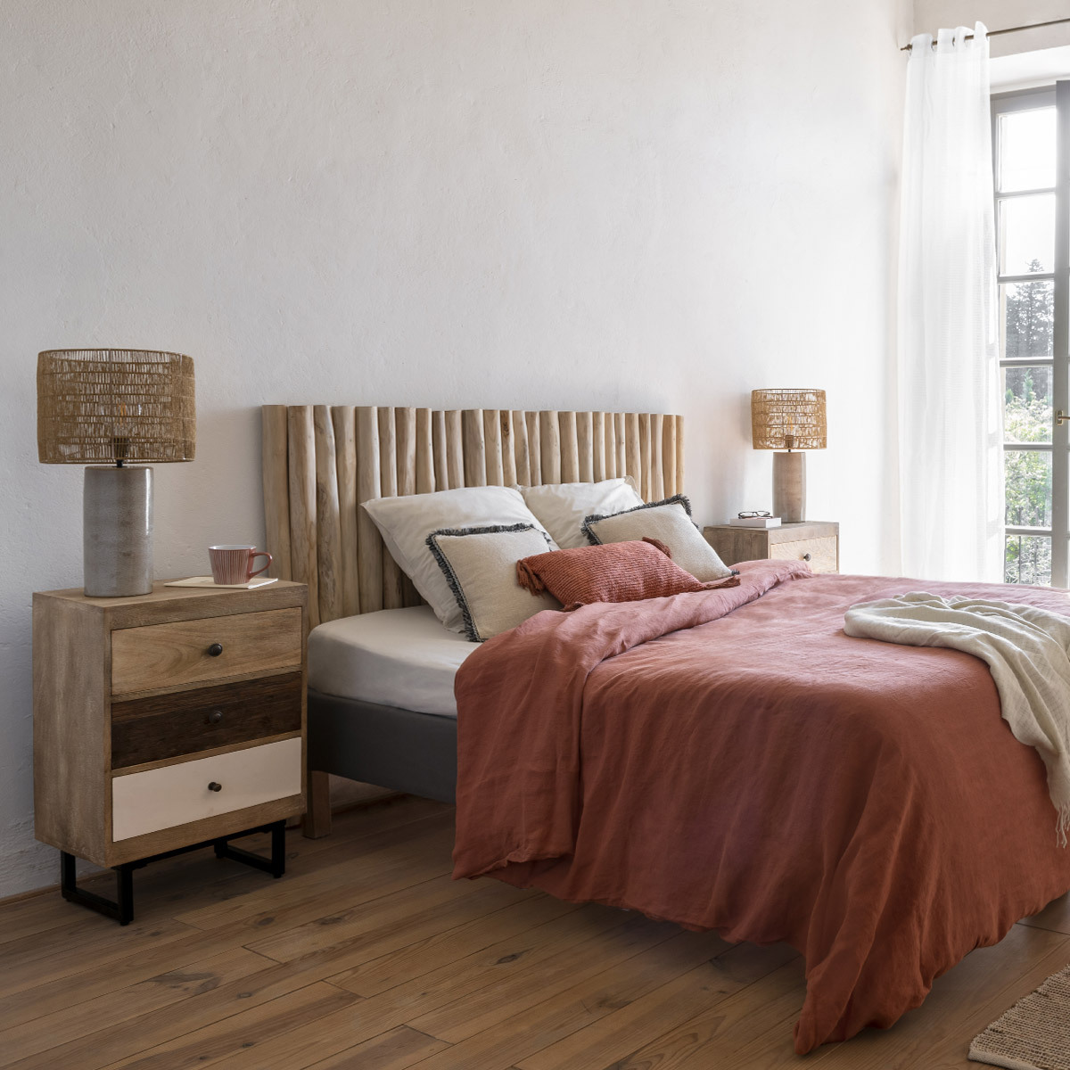 Cabecero Jayden Beige Madera