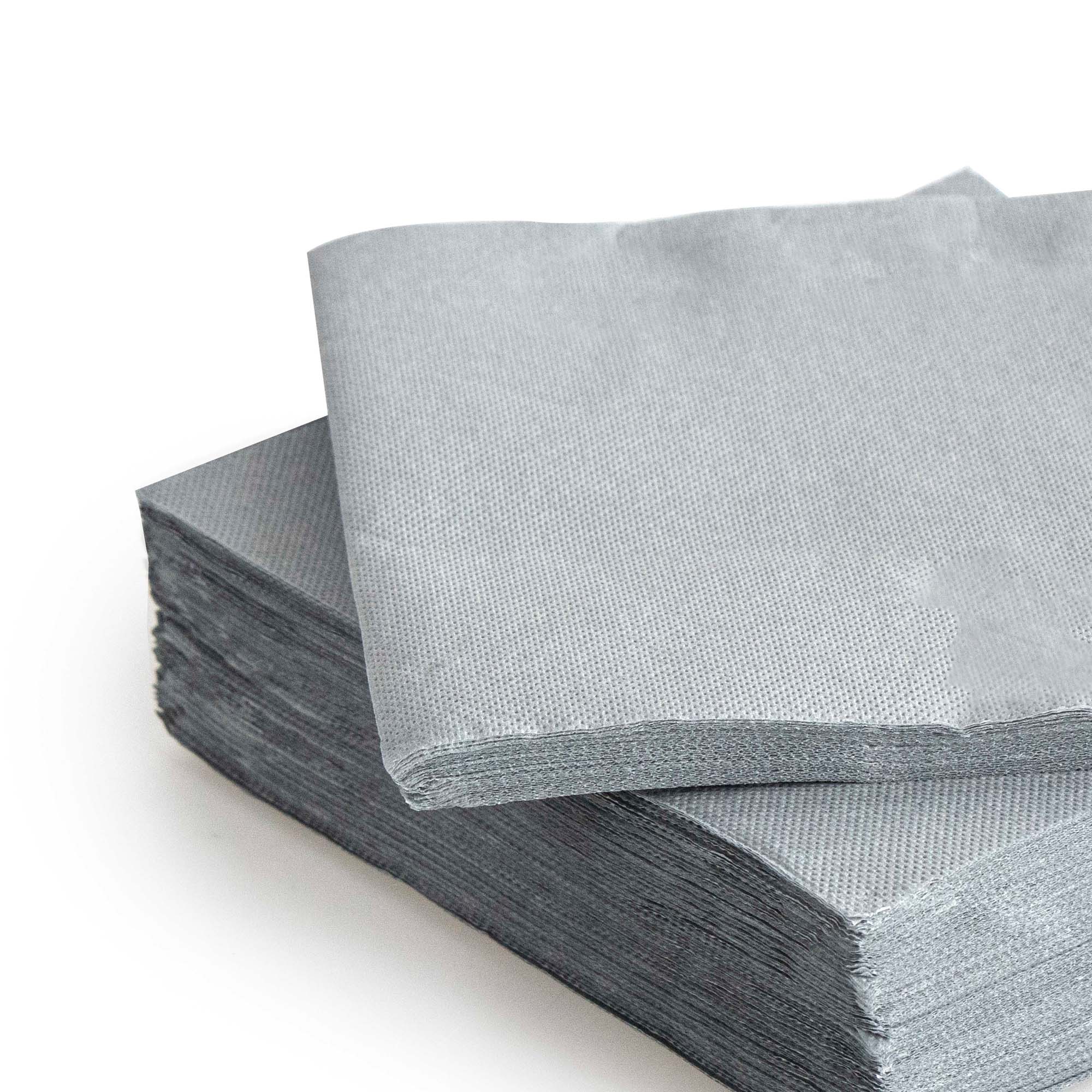Paquete de 30 servilletas gris 38x38Cm