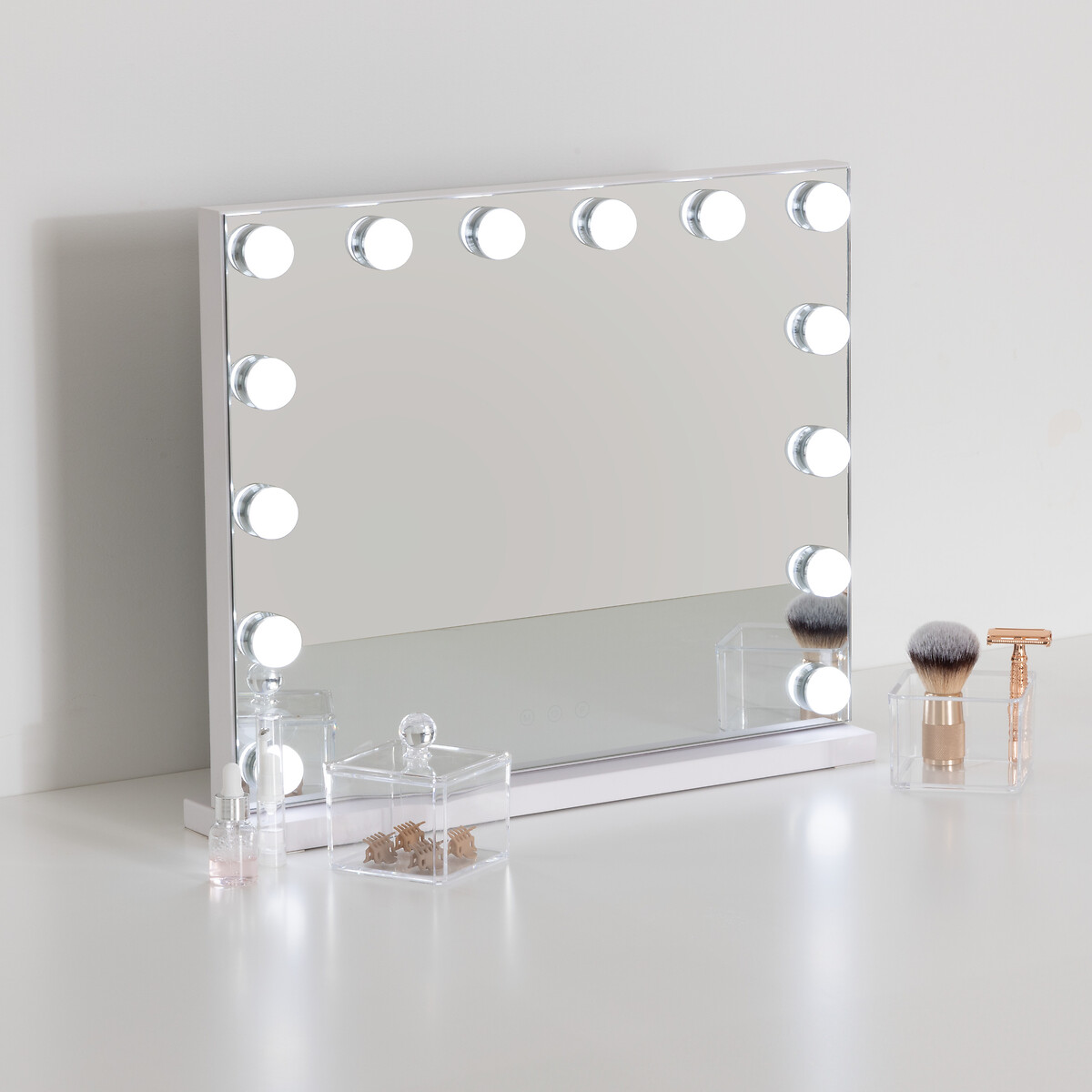Espejo LED blanco 