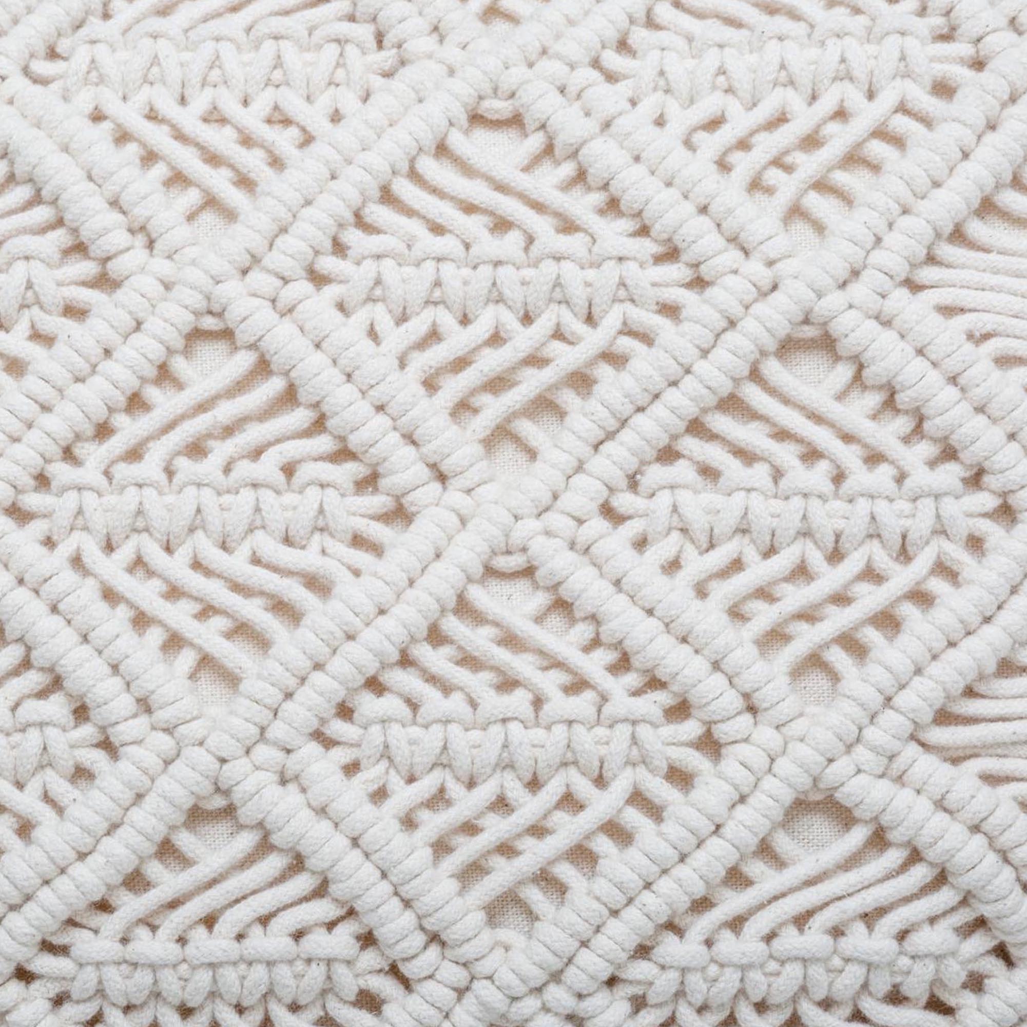 Almofada Idylle Folk Macramé 30x50cm