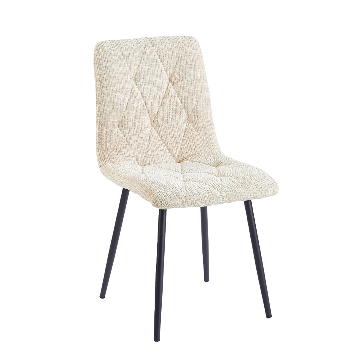 Juego de 2 sillas GALIZES tela beige