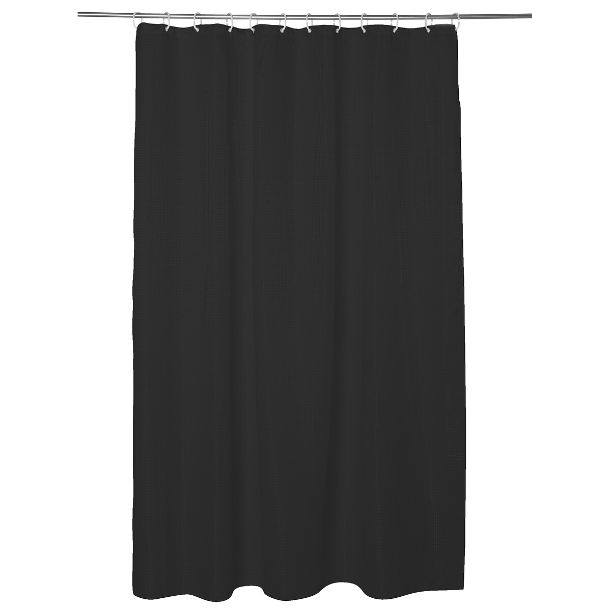 Cortina De Ducha De Poliéster Negra