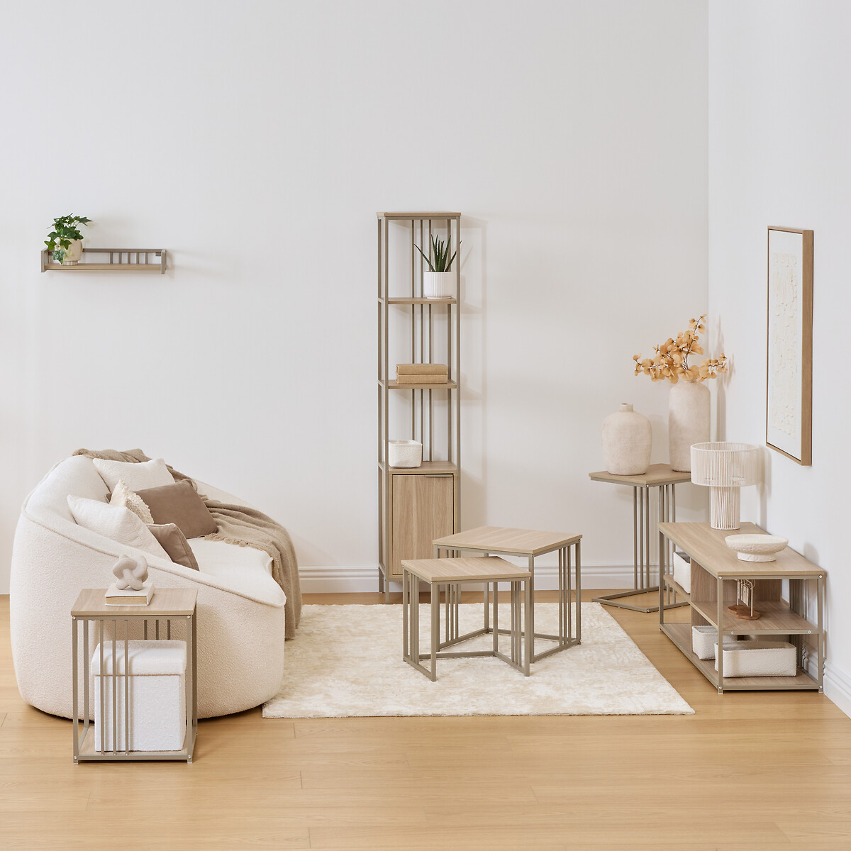 Estante de pared DUNA beige