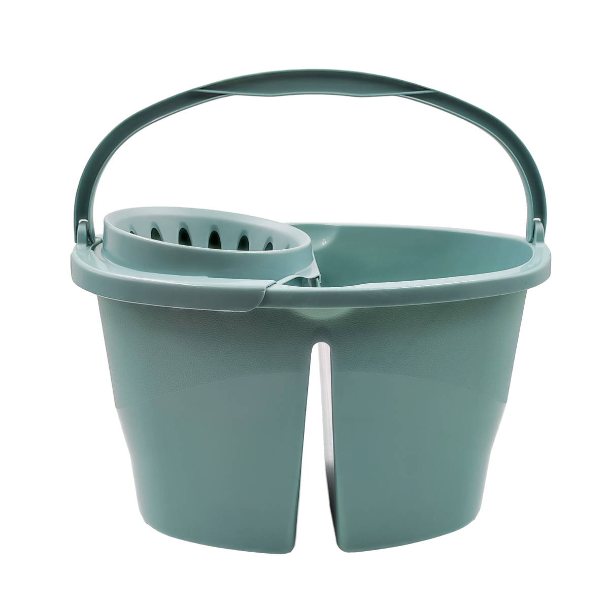 Cubo Con Escurridor Y División Azul 16L