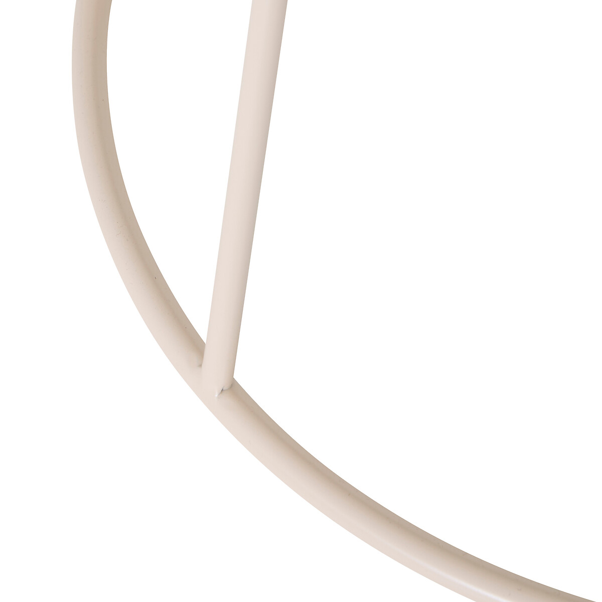 Mesa auxiliar LATTE beige D38cm