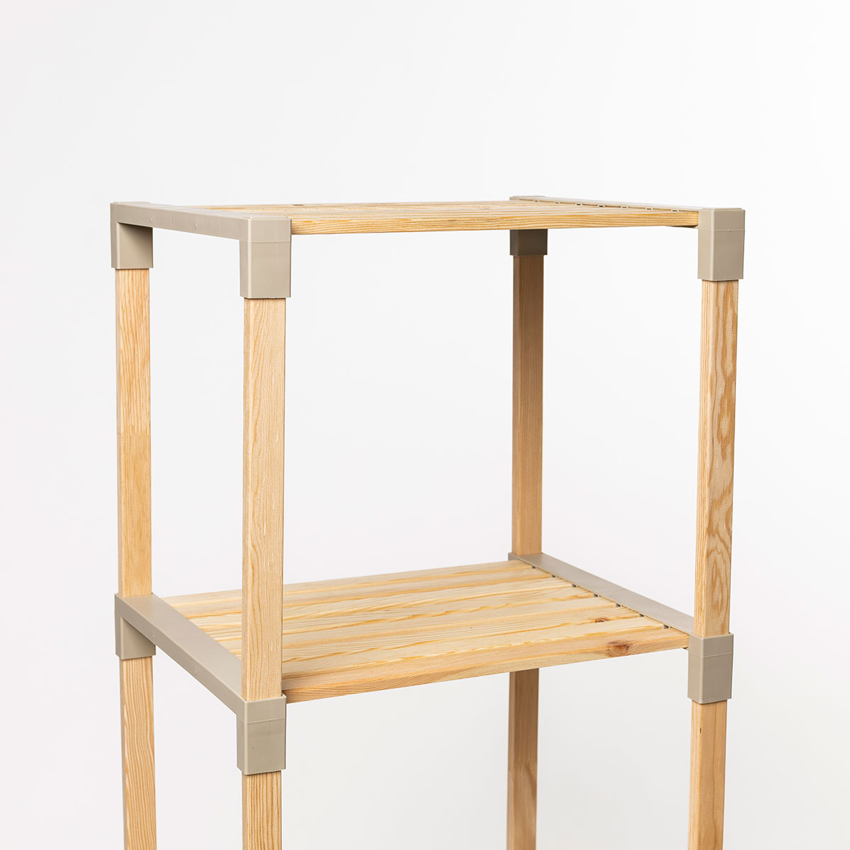 Estanter&iacute;a multifuncional beige de madera 