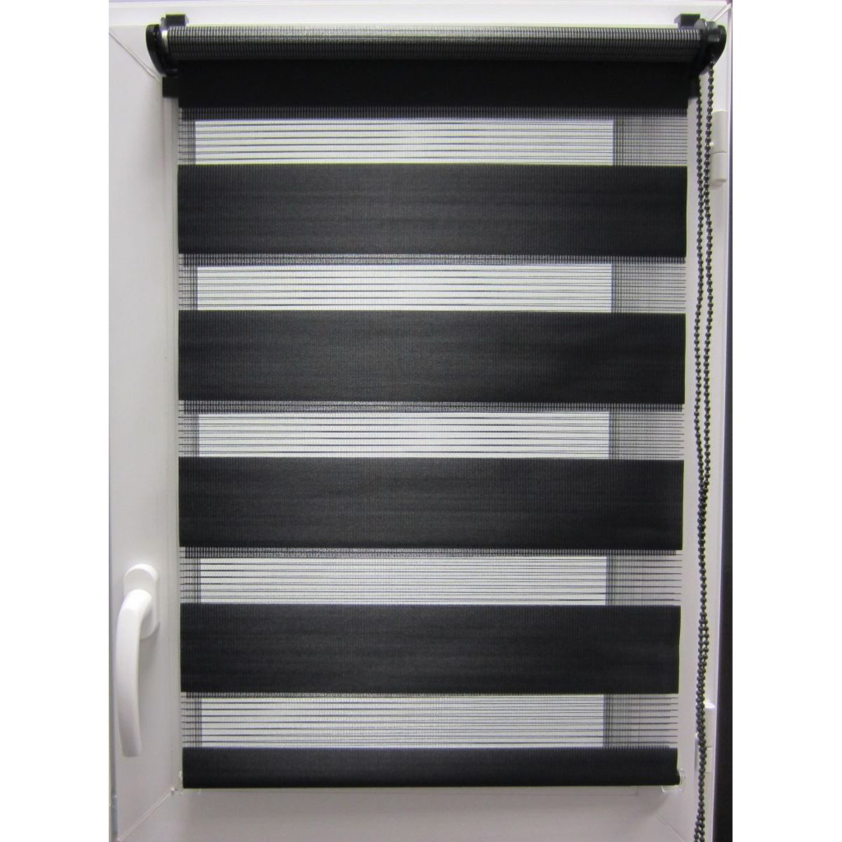 Estor De Tela Noche/Día Negro 147x180Cm