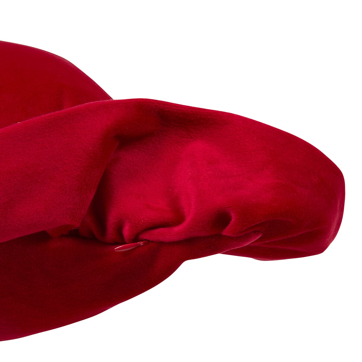 Coj&iacute;n rojo con volantes