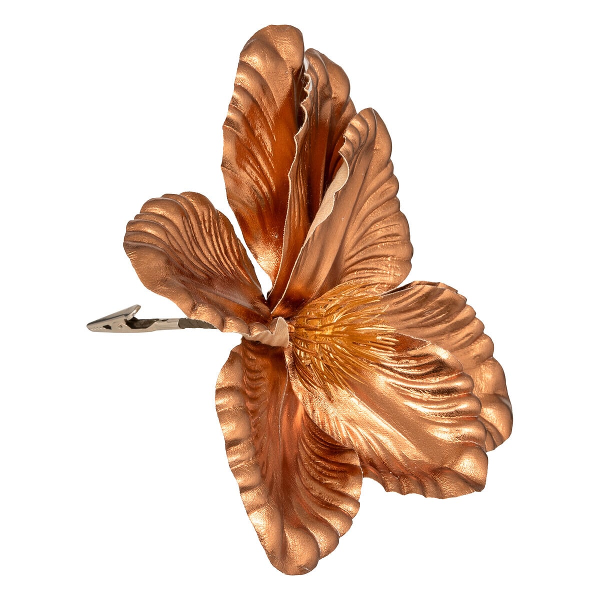 Flor magnolia con pinza 22cm