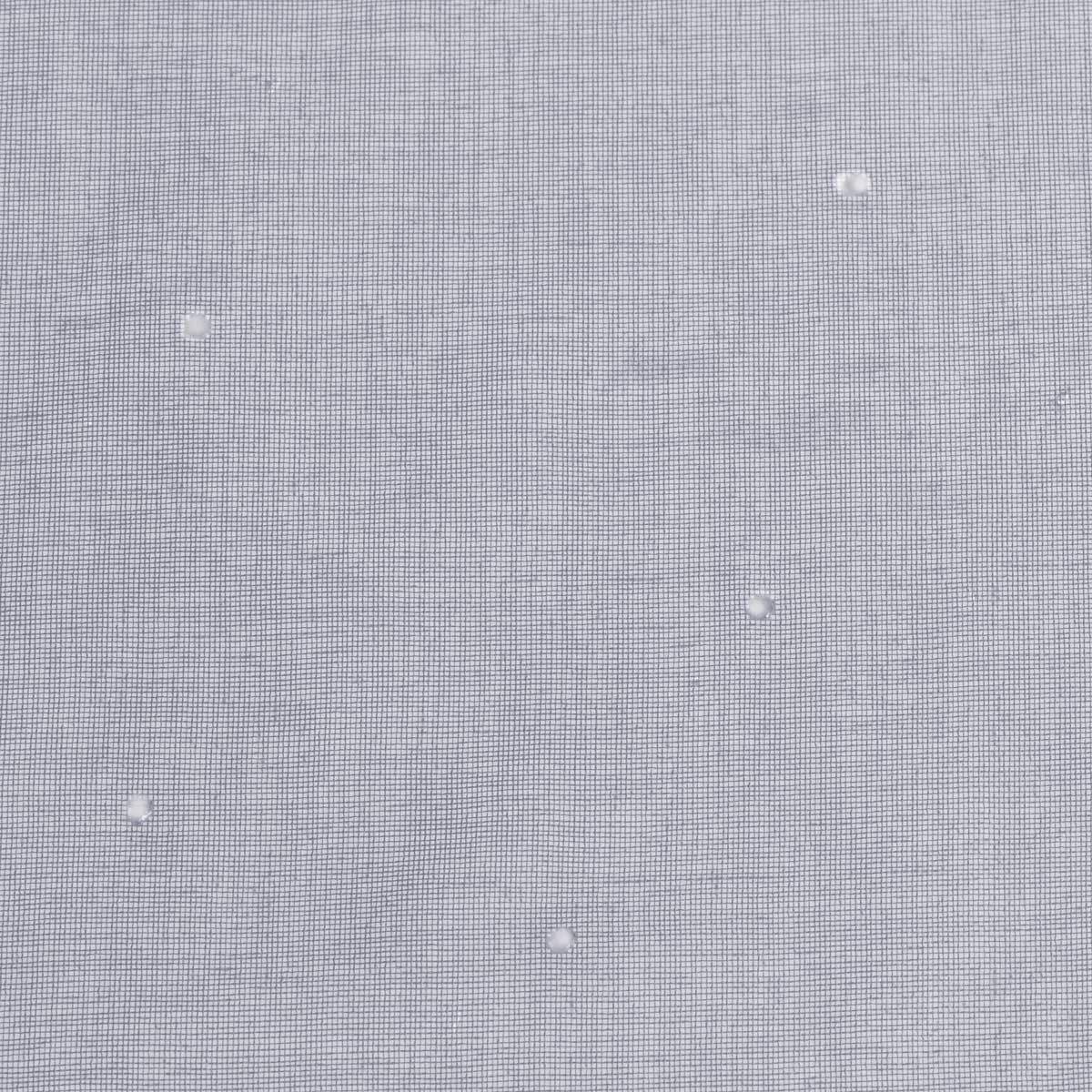 Cortina 3D Cinza Com Pontos Prateados 140x240cm