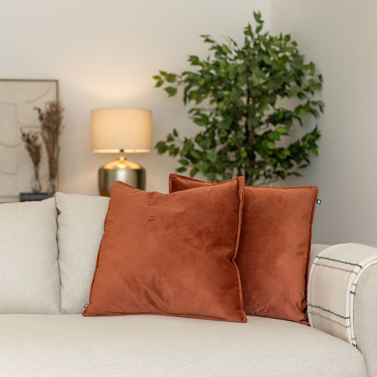 Cojín LILOU terracota 55x55cm