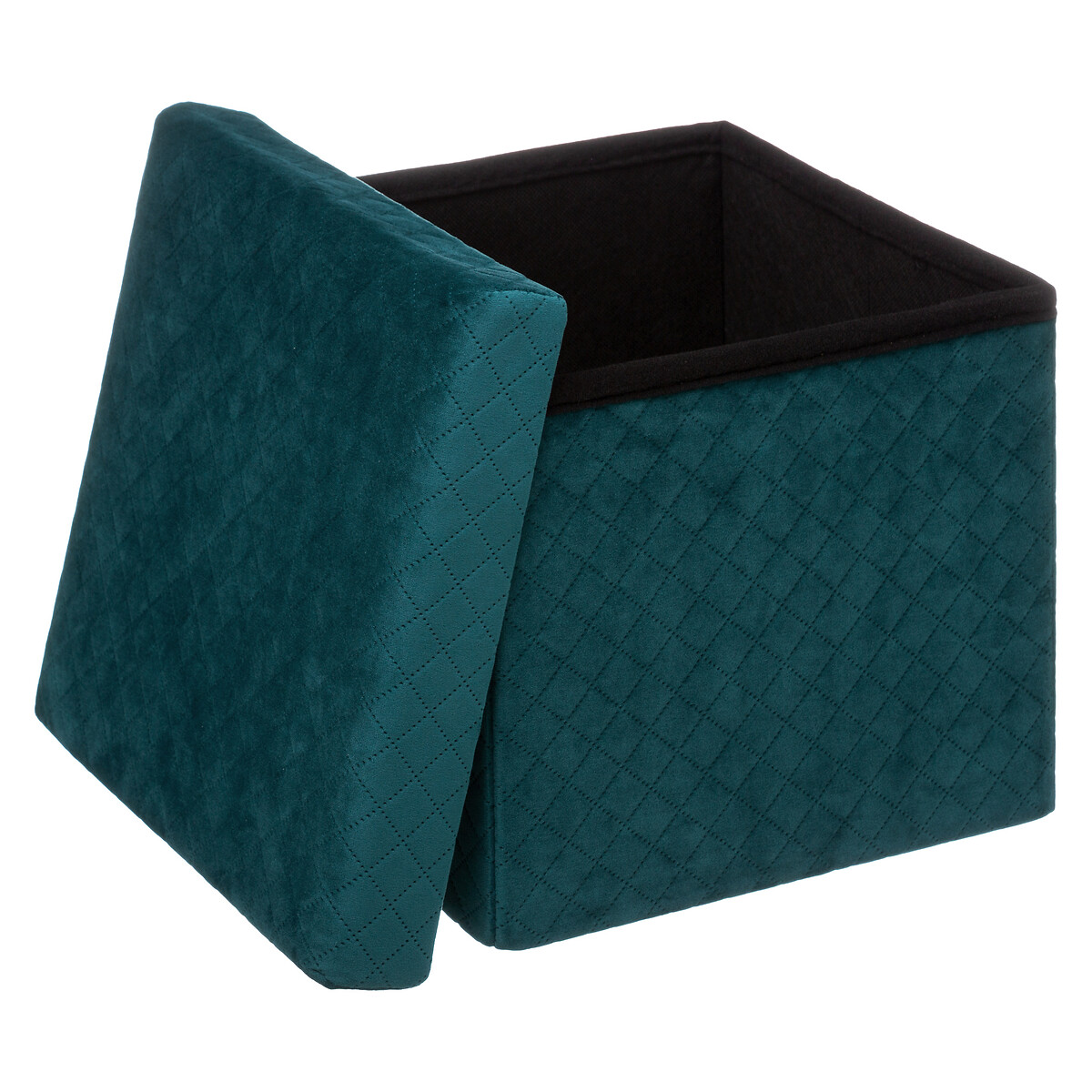 Puf De Almacenaje Terciopelo 31x31Cm 