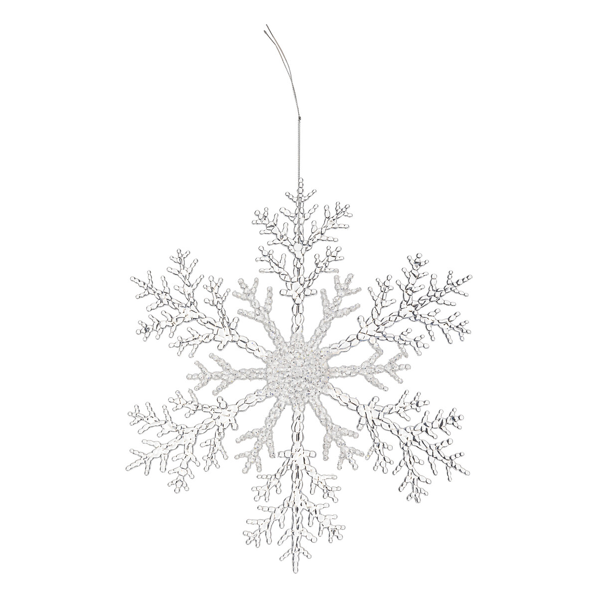 Adorno navide&ntilde;o copo de nieve 