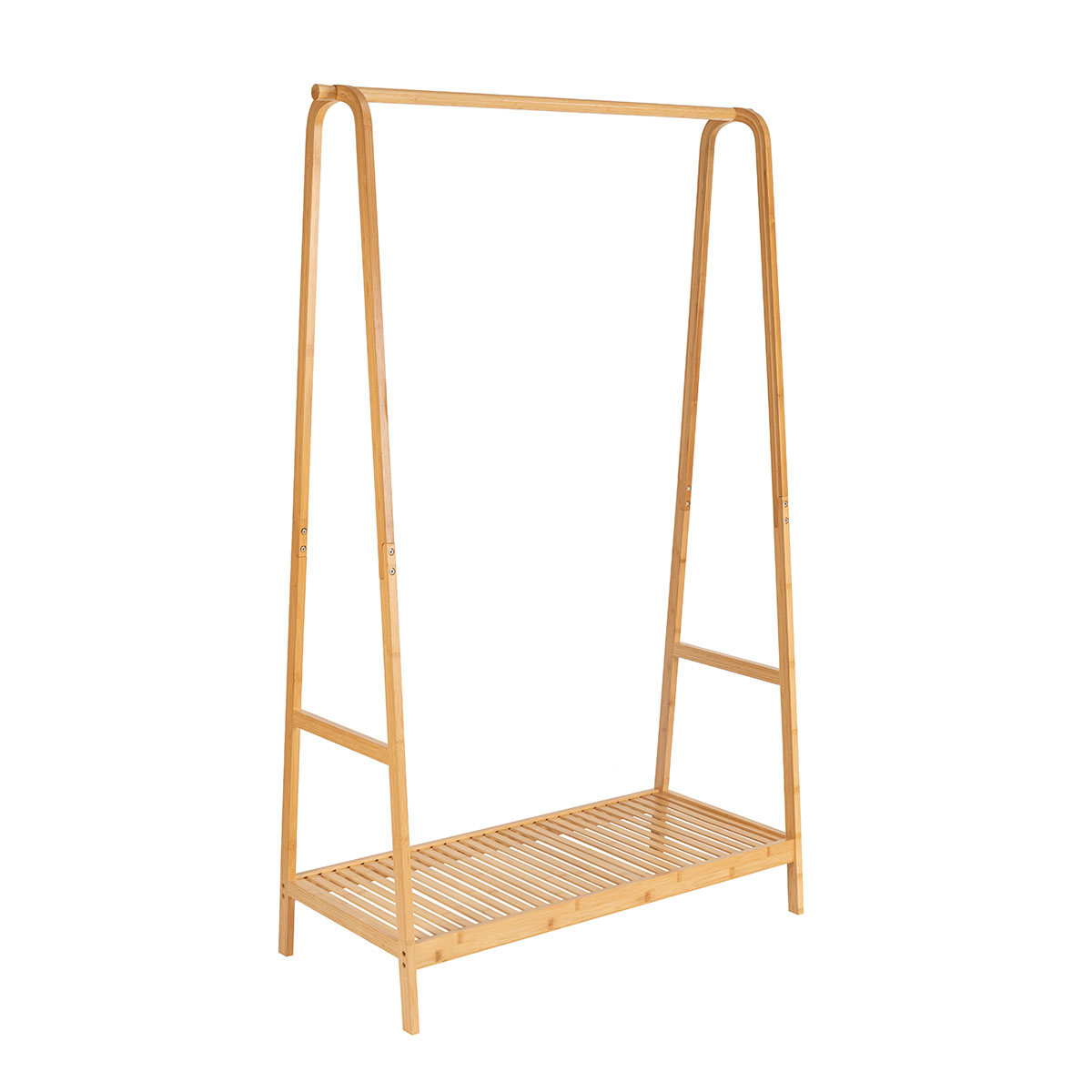 Perchero con estante de bambú 170cm