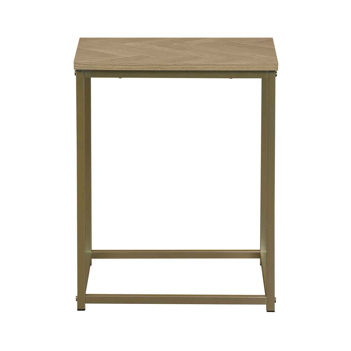 Mesa auxiliar CHEVRON beige