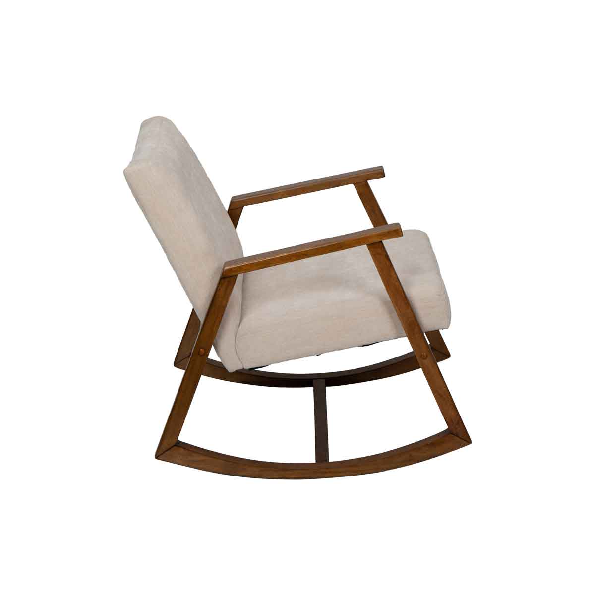 Silla mecedora FRANK Beige 71x88x81Cm