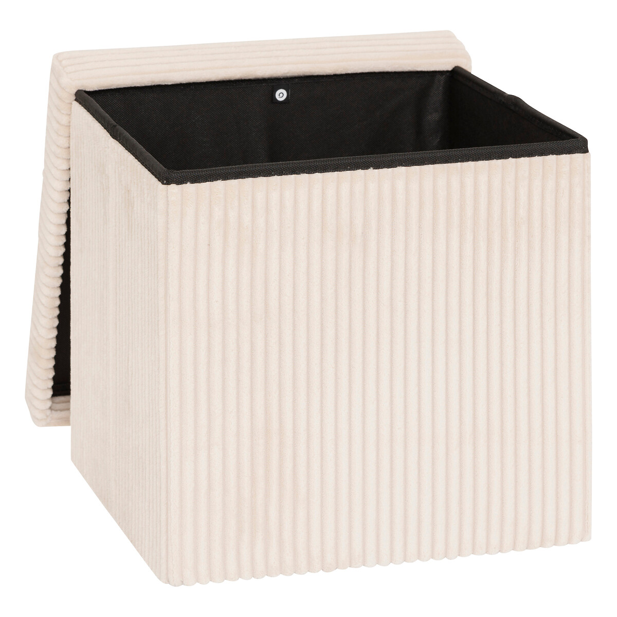 Puf con almacenaje marfil