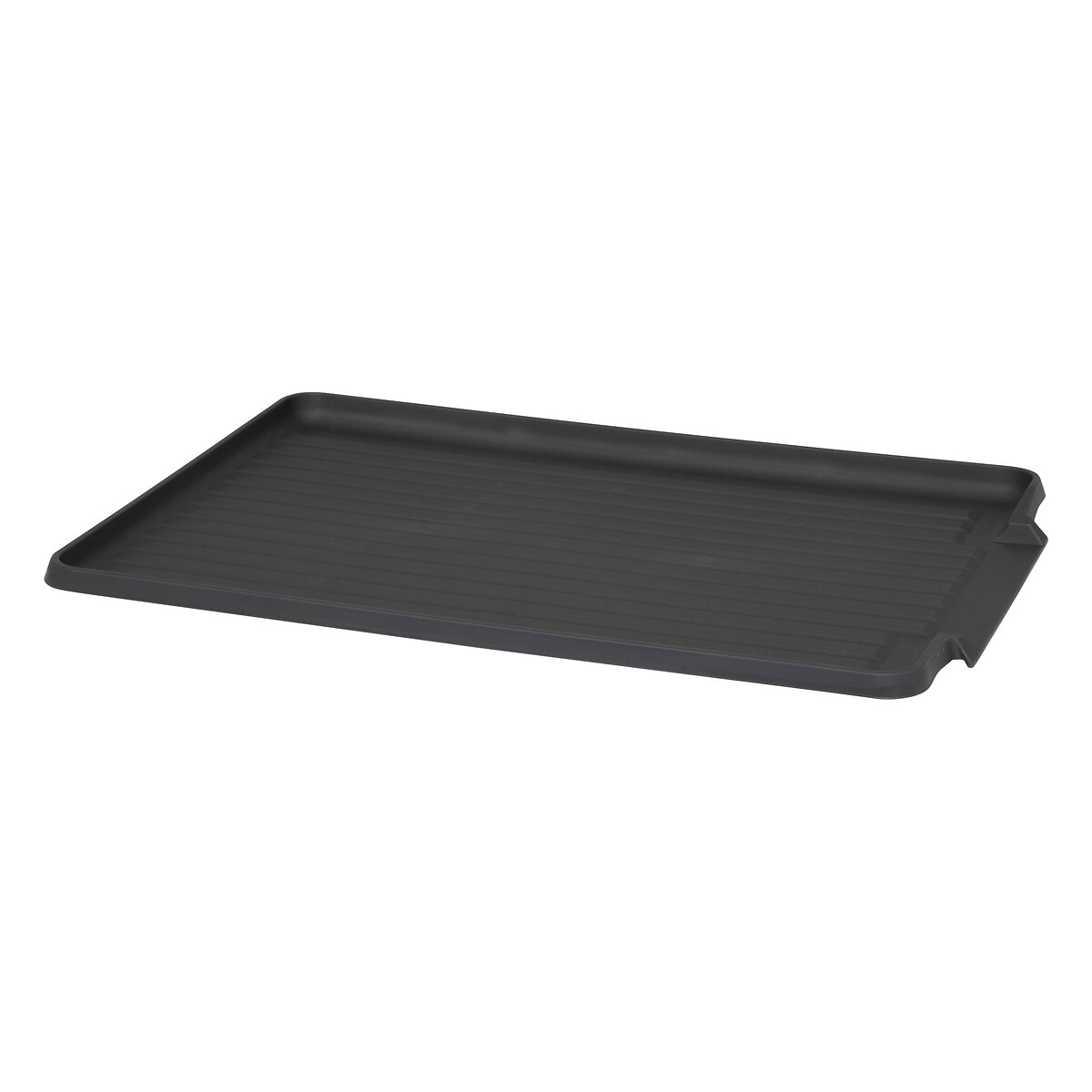 Escurreplatos plegable gris de aluminio 