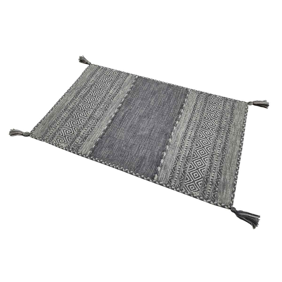 Alfombra Tribal Gris 60x150Cm