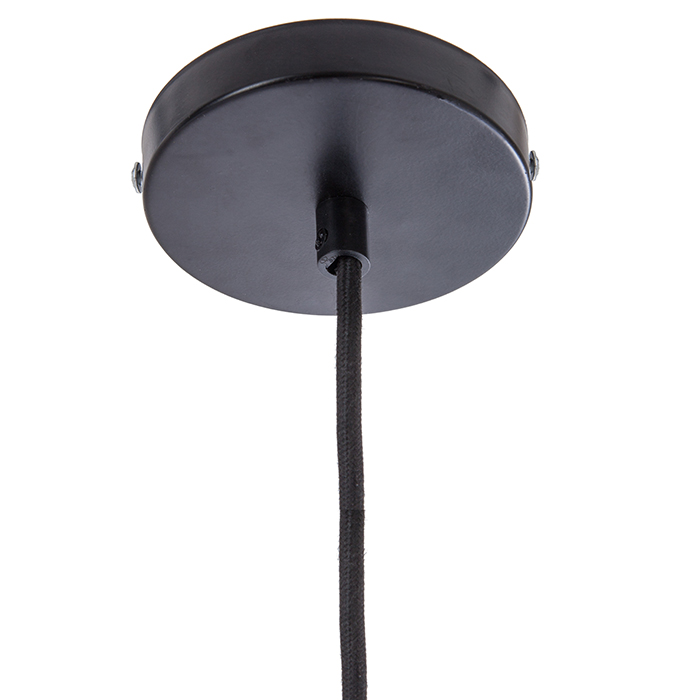 L&aacute;mpara De Techo De Metal Dorada 136Cm