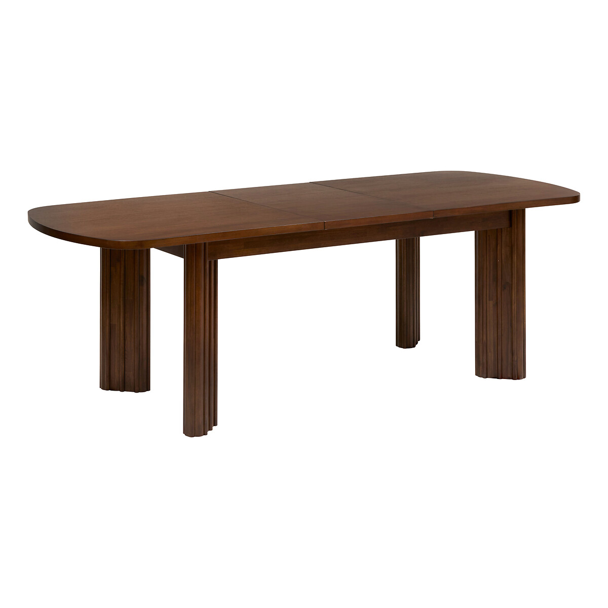 Mesa de comedor extensible RIKAYA de madera de aca