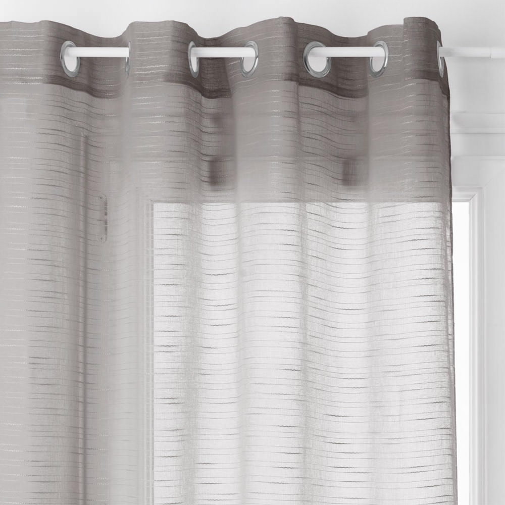 Cortina Sam Organza Gris 140x240Cm