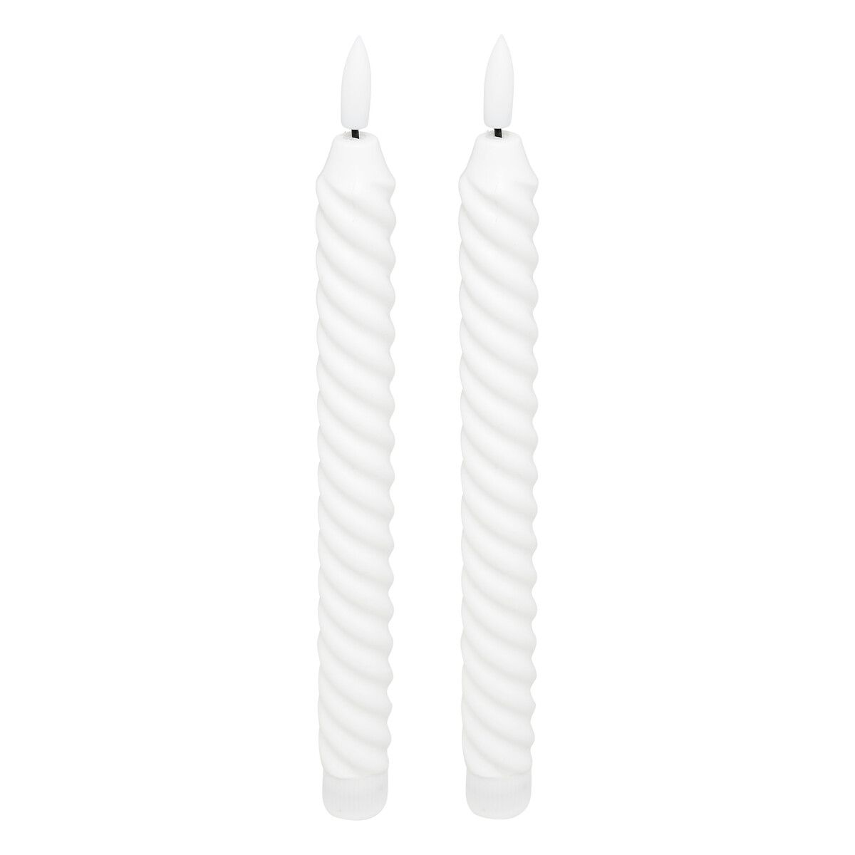 Set de 2 velas TWIST ALOE 22cm LED
