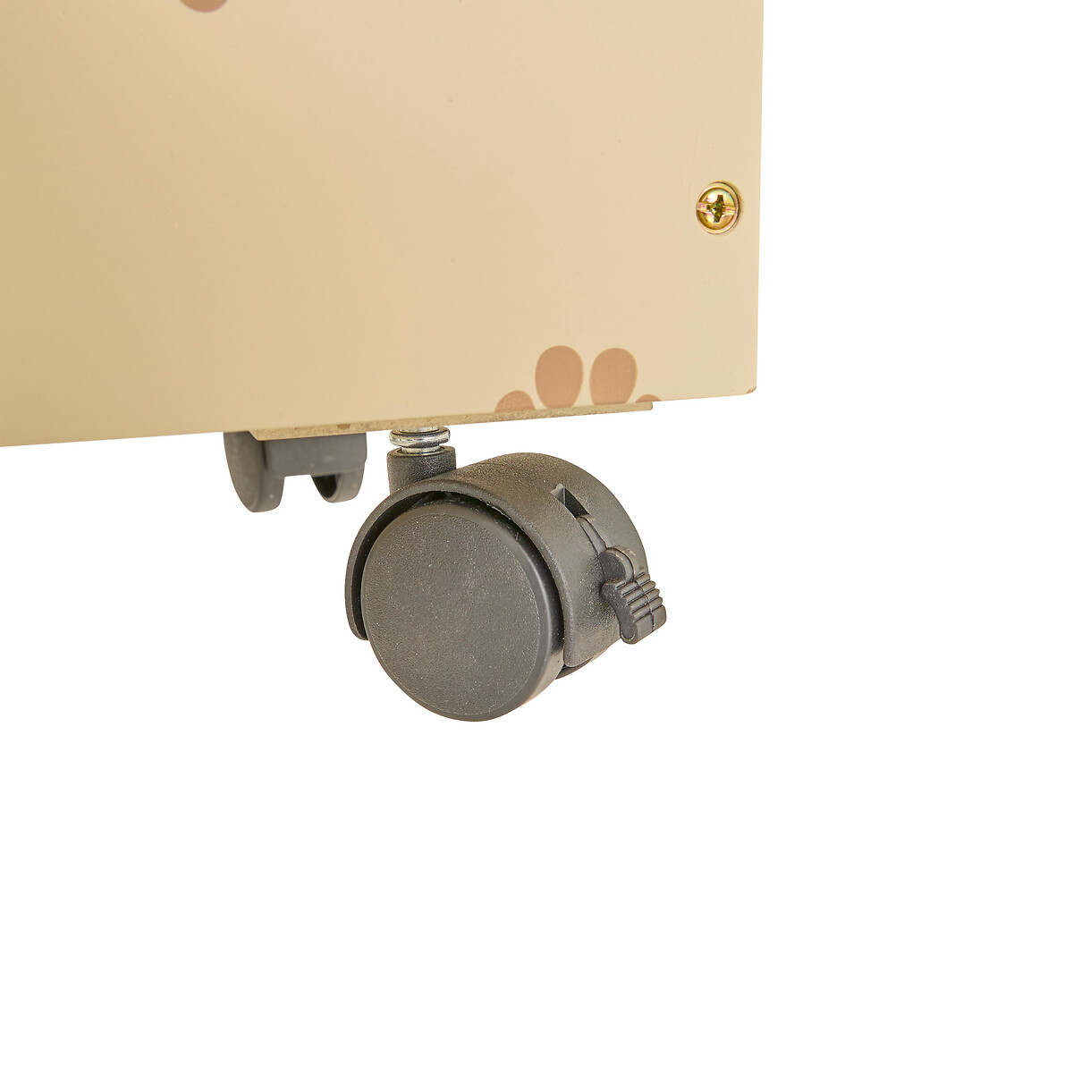 Caja de almacenaje SCOTT beige con ruedas