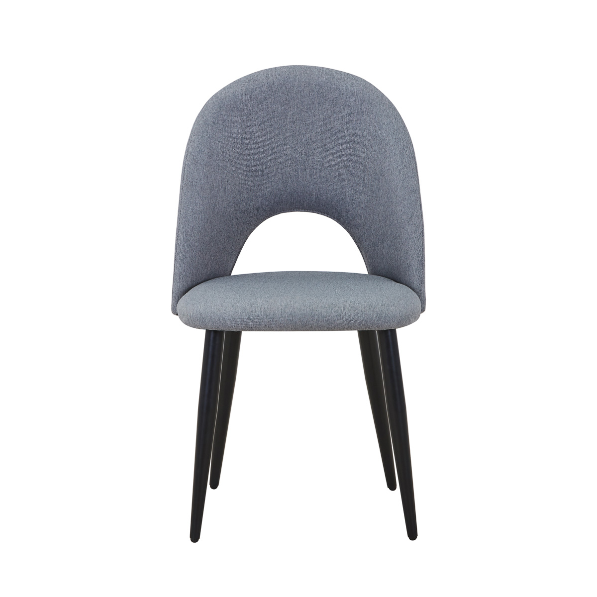 Silla BONY gris con patas de metal
