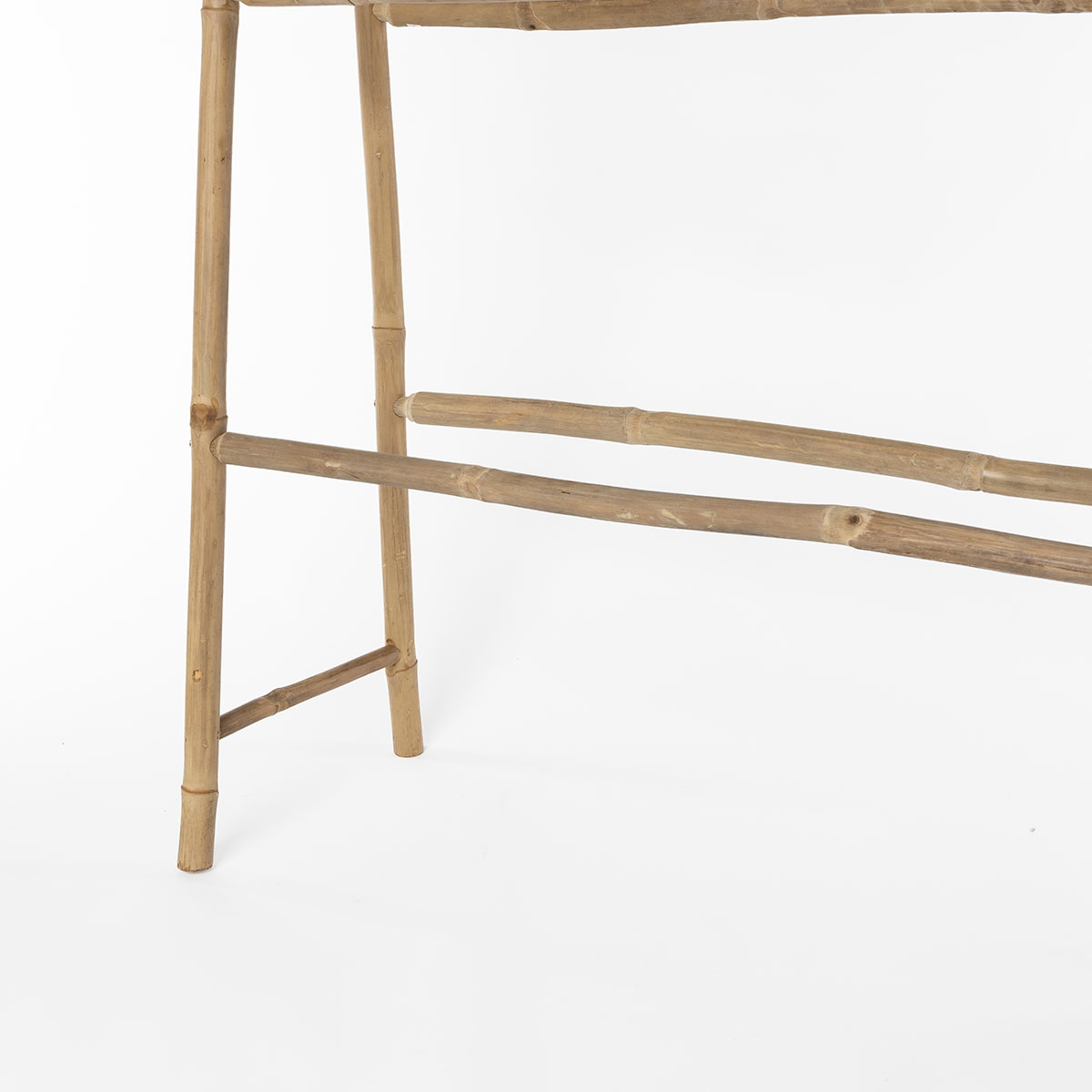 Toallero wc con 5 barras de bamb&uacute;