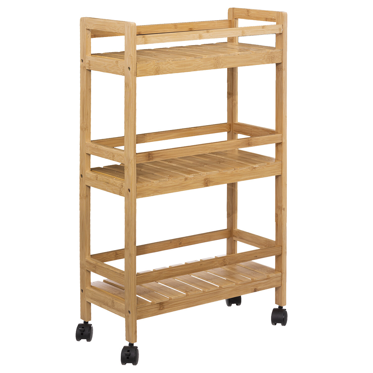 Carrito Multiusos De Bambú 3 Estantes