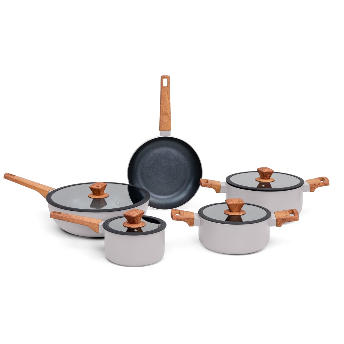 Trem De Cozinha Wild Cinza 5 Pe&ccedil;as