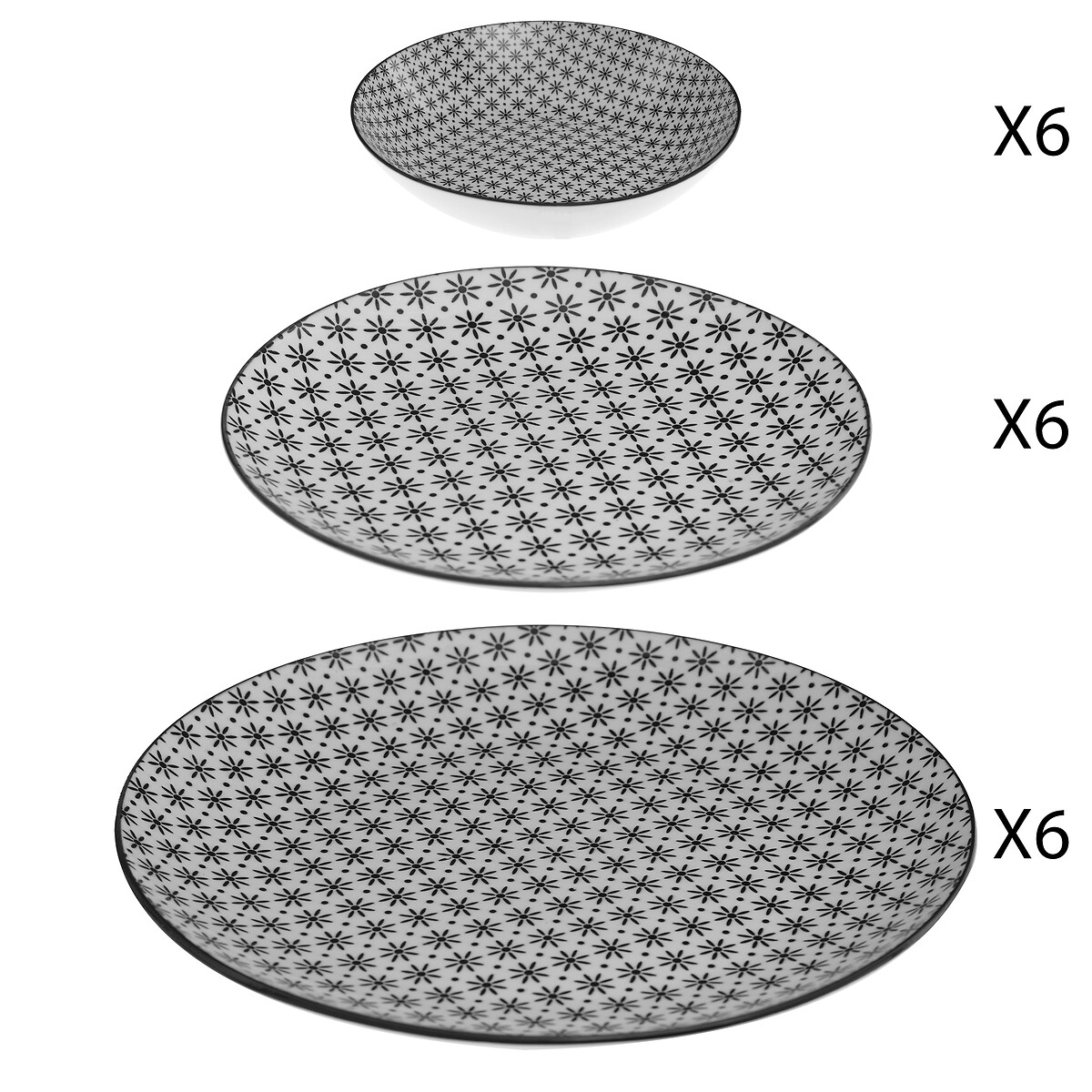 Serviço De Mesa 18 Peças Bohemia Fleur