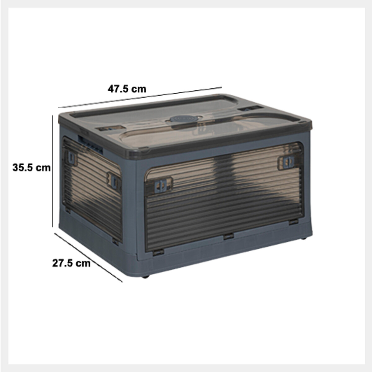 Caja de almacenamiento con 5 aberturas 43L