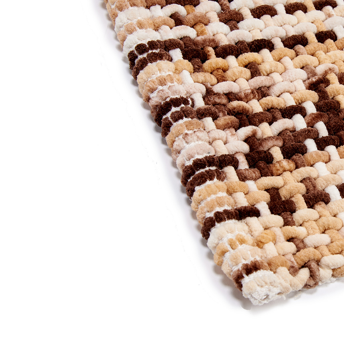 Alfombra marr&oacute;n de malla 50x80cm