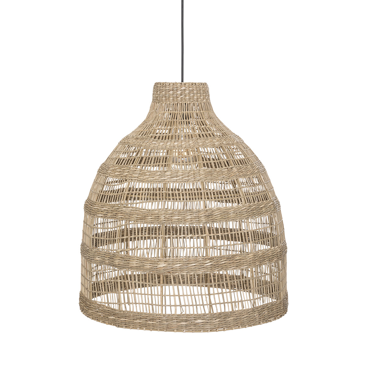 Candeeiro De Teto Bege Em Rattan Sea View