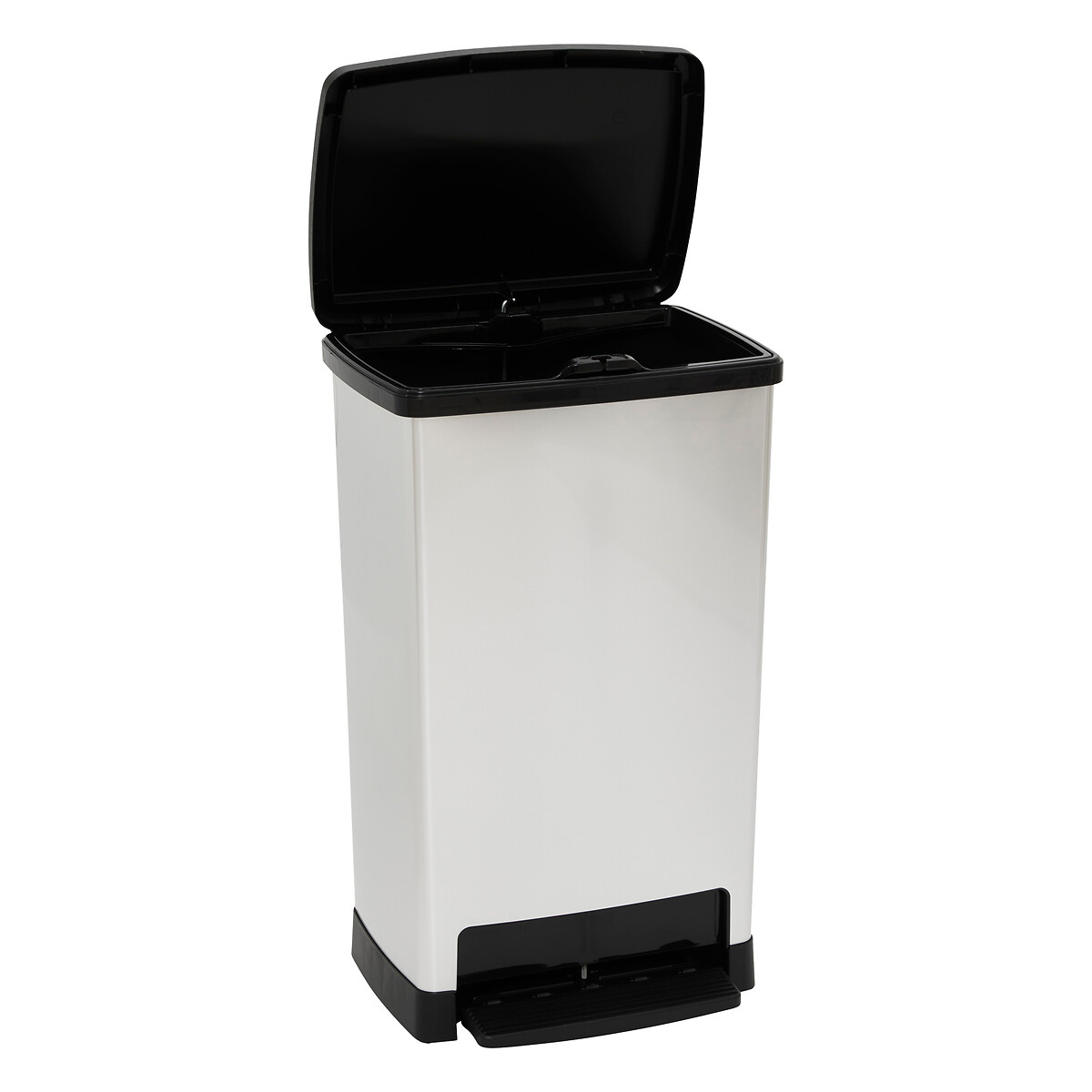 Cubo de basura plateado softclose 50L