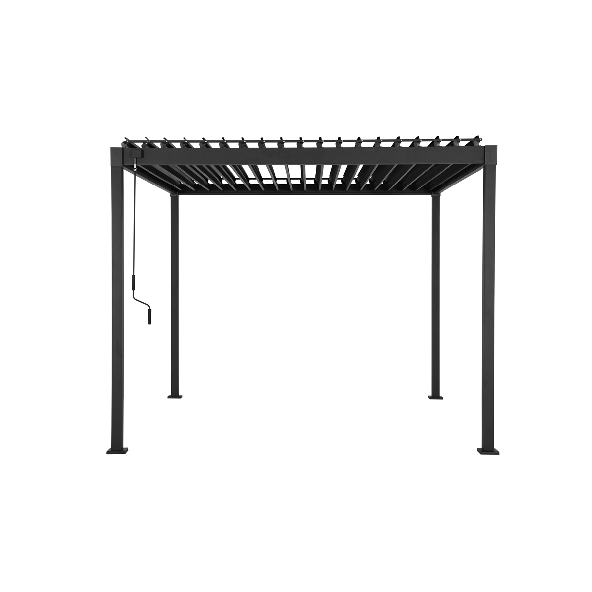 P&eacute;rgola HOKIA gris grafito 3x3m